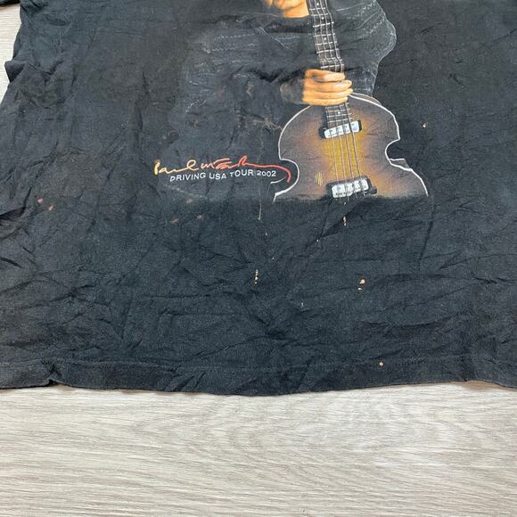 Vintage Paul McCartney Driving USA Tour 2002 T Shirt Men's XL - Picture 9 of 11